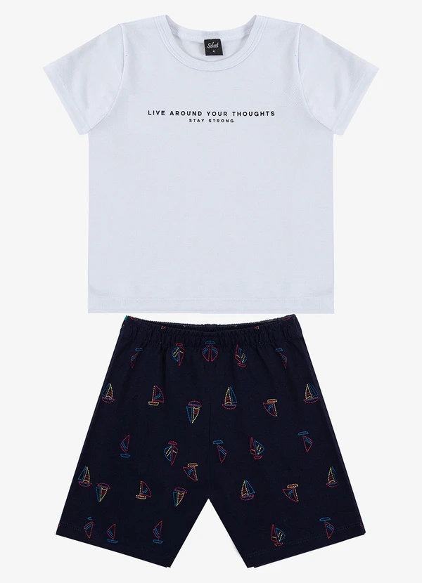 Select - Conjunto Infantil Camiseta e Bermuda Azul 1