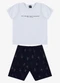 Select - Conjunto Infantil Camiseta e Bermuda Azul - variação: Azul
