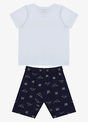 Select - Conjunto Infantil Camiseta e Bermuda Azul - SELECT