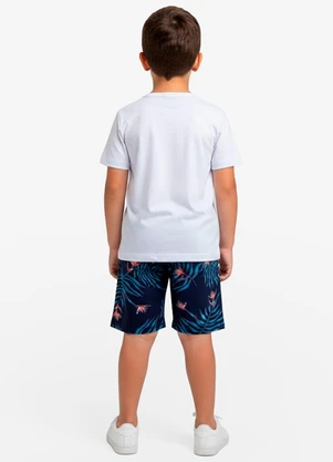 Select - Conjunto Infantil Camiseta e Bermuda Azul - SELECT