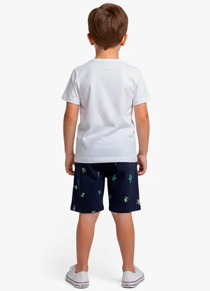 Select - Conjunto Infantil Camiseta e Bermuda Azul - SELECT