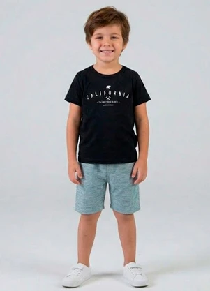 Select - Conjunto Infantil Camiseta e Bermuda Azul - SELECT