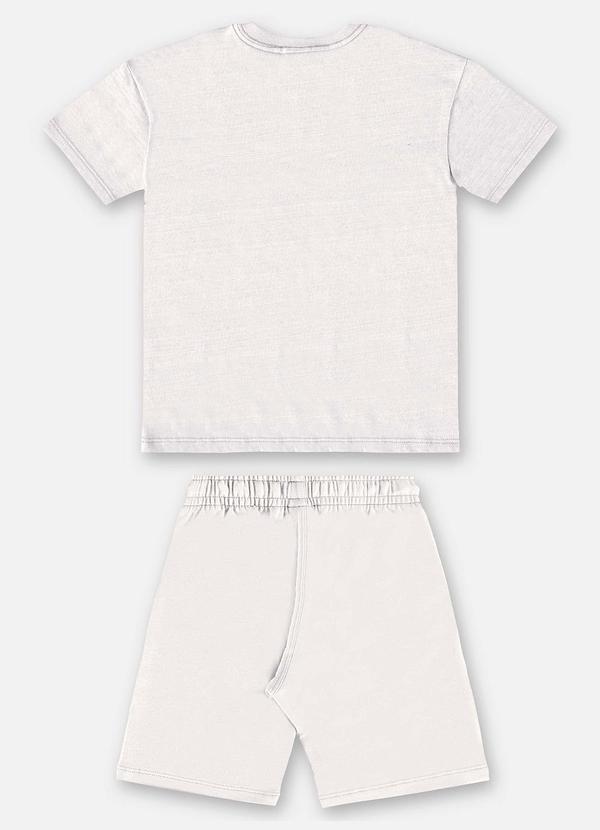Up Baby - Conjunto Infantil Camiseta e Bermuda Bege 2