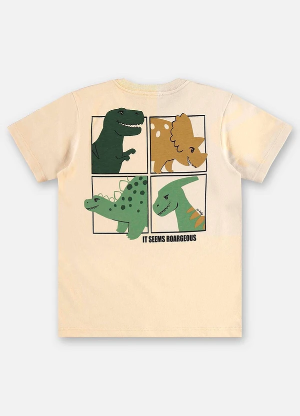 Up Baby - Conjunto Infantil Camiseta e Bermuda Bege 6