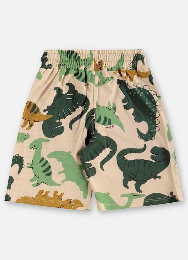 Up Baby - Conjunto Infantil Camiseta e Bermuda Bege 8