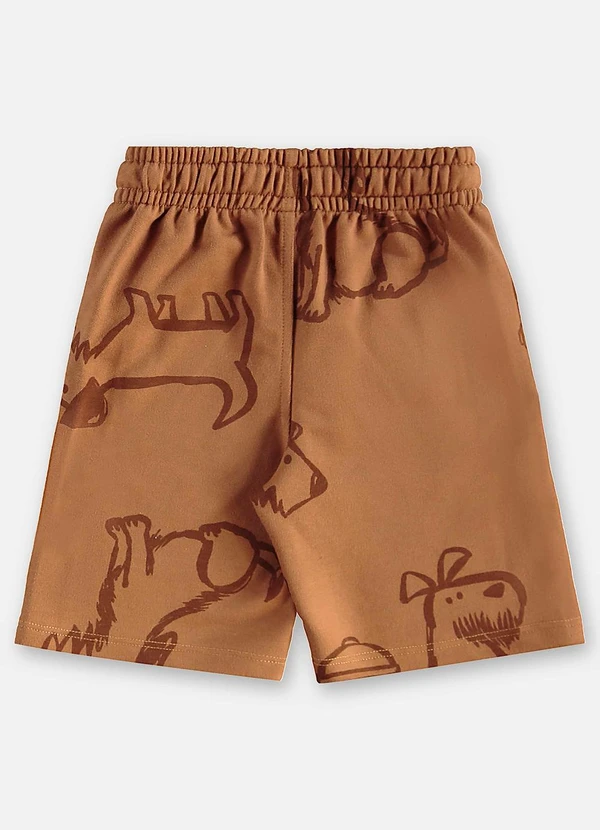 Up Baby - Conjunto Infantil Camiseta e Bermuda Bege 7