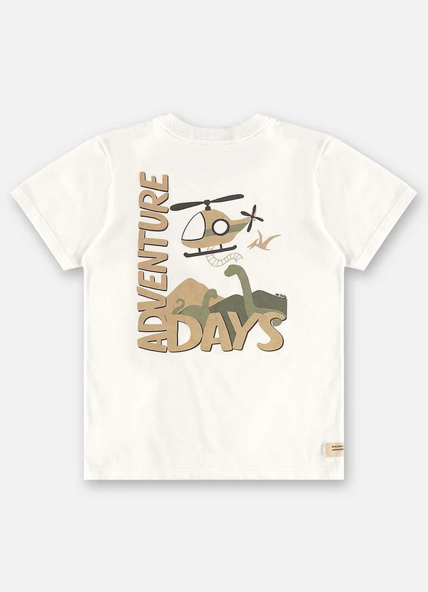 Up Baby - Conjunto Infantil Camiseta e Bermuda Bege 6