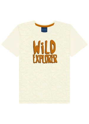 Ddk - Conjunto Infantil Camiseta e Bermuda Branco - DDK