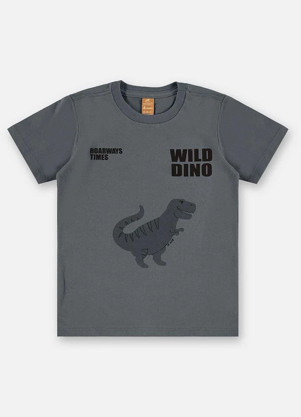 Up Baby - Conjunto Infantil Camiseta e Bermuda Cinza 5