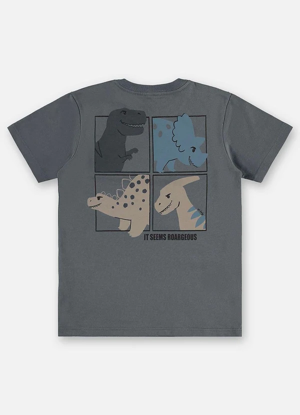 Up Baby - Conjunto Infantil Camiseta e Bermuda Cinza 6