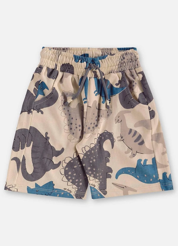 Up Baby - Conjunto Infantil Camiseta e Bermuda Cinza 7