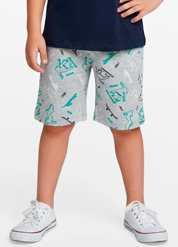 Select - Conjunto Infantil Camiseta e Bermuda Cinza 4