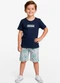 Select - Conjunto Infantil Camiseta e Bermuda Cinza - variação: Cinza
