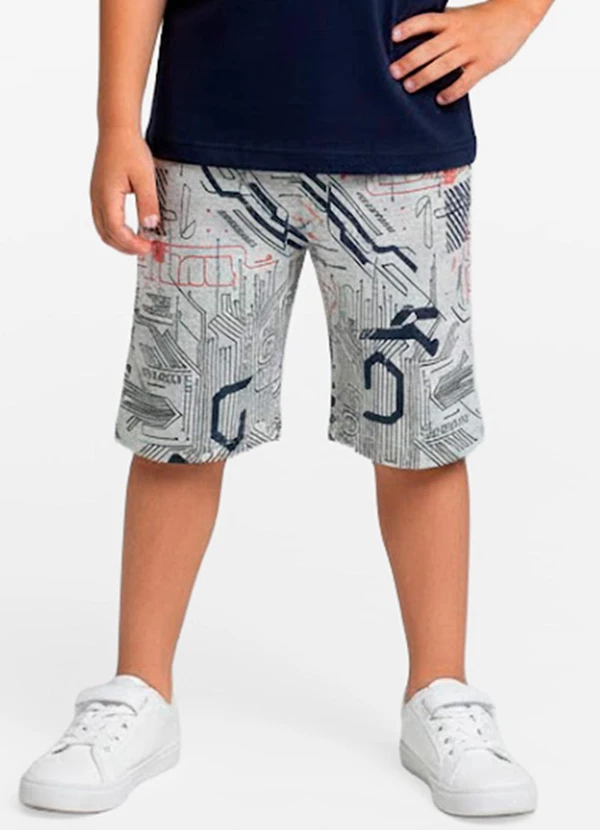 Select - Conjunto Infantil Camiseta e Bermuda Cinza 4