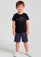 Select - Conjunto Infantil Camiseta e Bermuda Verde - variação: Cinza
