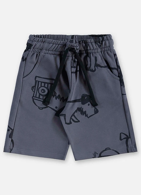 Up Baby - Conjunto Infantil Camiseta e Bermuda Preto 7