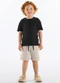 Up Baby - Conjunto Infantil Camiseta e Bermuda Preto - variação: Preto