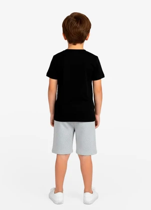 Select - Conjunto Infantil Camiseta e Bermuda Preto - SELECT