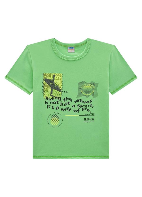 Marlan - Conjunto Infantil Camiseta e Bermuda Surf Verde 3