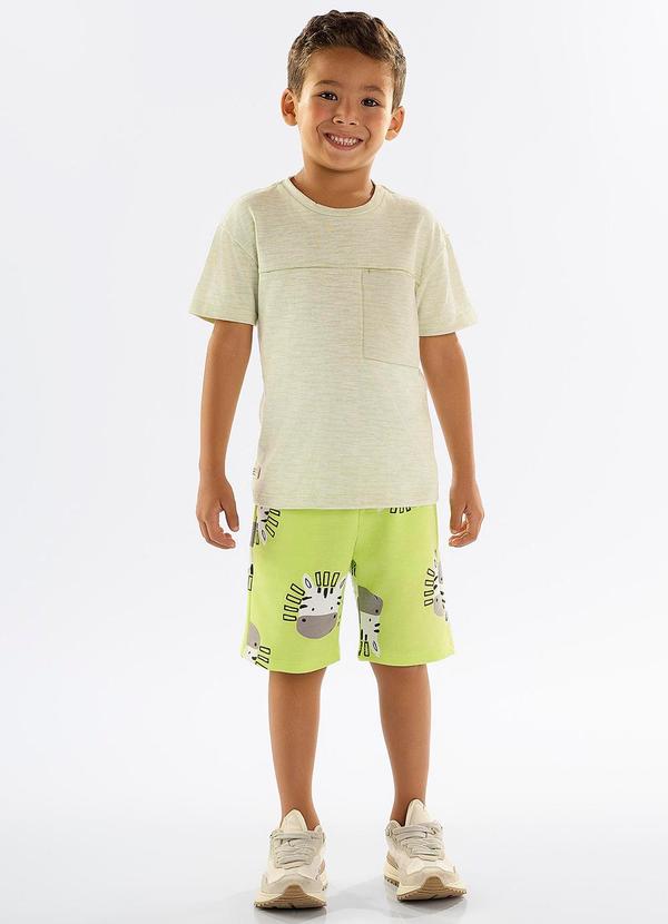 Up Baby - Conjunto Infantil Camiseta e Bermuda Verde