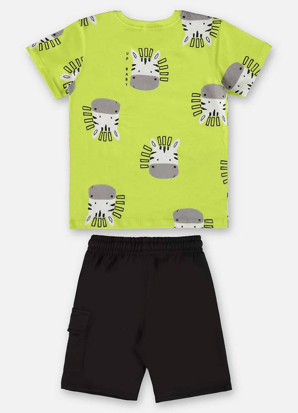 Up Baby - Conjunto Infantil Camiseta e Bermuda Verde 3