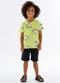 Up Baby - Conjunto Infantil Camiseta e Bermuda Azul - variação: Verde