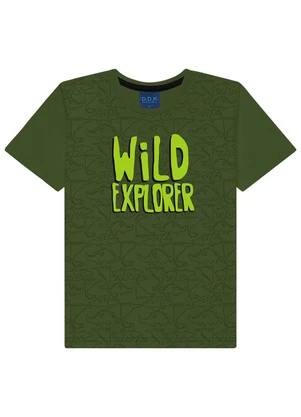 Ddk - Conjunto Infantil Camiseta e Bermuda Verde - DDK