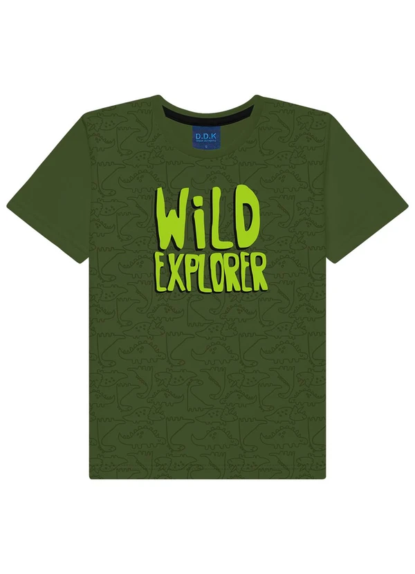 Ddk - Conjunto Infantil Camiseta e Bermuda Verde 2