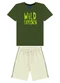 Ddk - Conjunto Infantil Camiseta e Bermuda Branco - variação: Verde