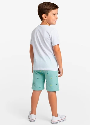 Select - Conjunto Infantil Camiseta e Bermuda Verde - SELECT