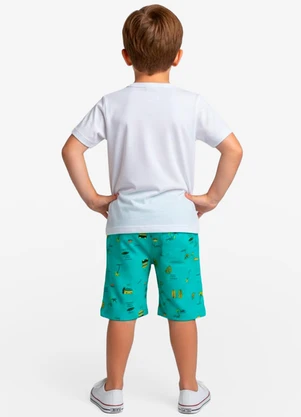 Select - Conjunto Infantil Camiseta e Bermuda Verde - SELECT