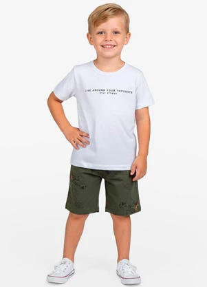 Select - Conjunto Infantil Camiseta e Bermuda Verde - SELECT