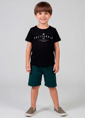 Select - Conjunto Infantil Camiseta e Bermuda Verde - SELECT