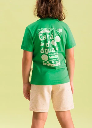 Bugbee - Conjunto Infantil Camiseta e Bermuda Verde - BUGBEE
