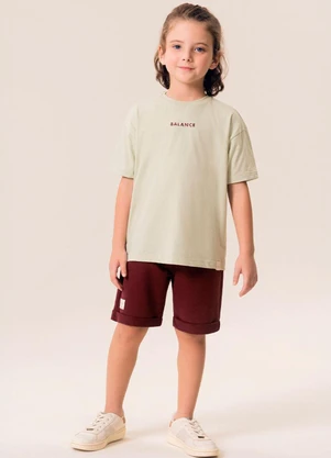Bugbee - Conjunto Infantil Camiseta e Bermuda Verde - BUGBEE