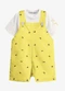 Trick Nick - Conjunto Infantil Camiseta e Jardineira Amarelo - variação: Amarelo