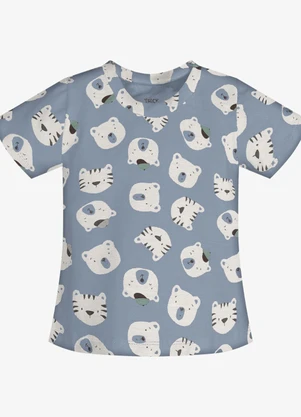 Trick Nick - Conjunto Infantil Camiseta e Jardineira Azul - TRICK NICK