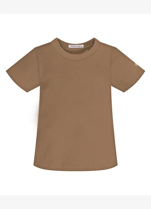 Trick Nick - Conjunto Infantil Camiseta e Jardineira Bege - TRICK NICK