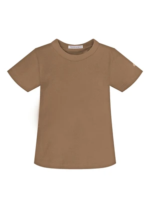 Trick Nick - Conjunto Infantil Camiseta e Jardineira Bege - TRICK NICK