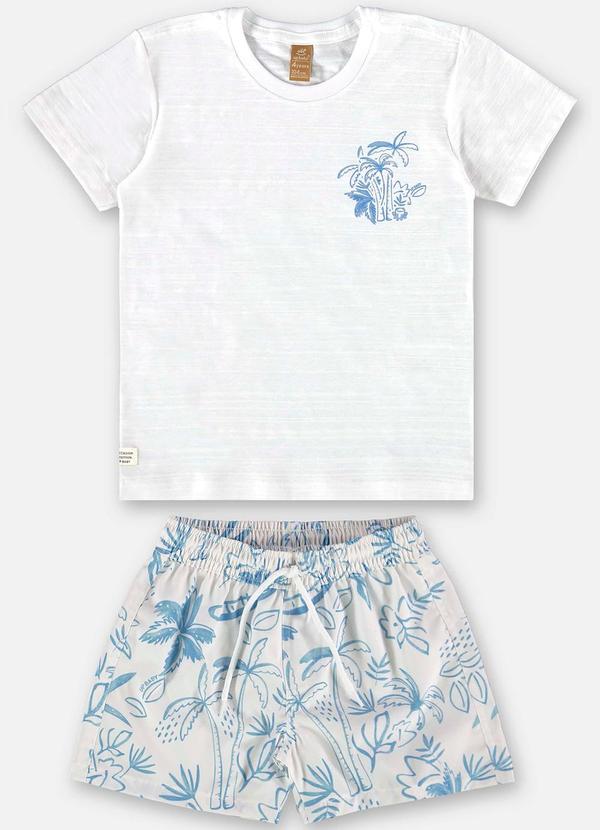 Up Baby - Conjunto Infantil Camiseta e Short Branco 2