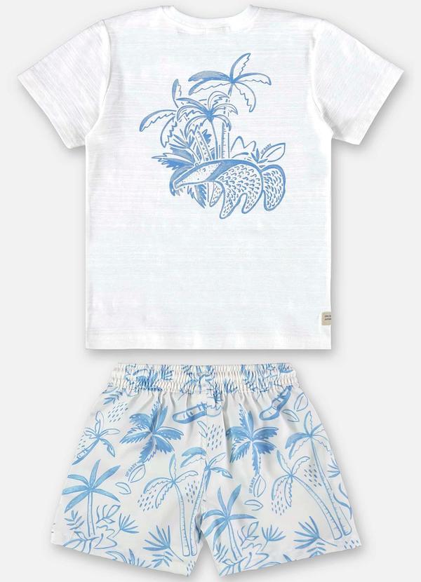 Up Baby - Conjunto Infantil Camiseta e Short Branco 3