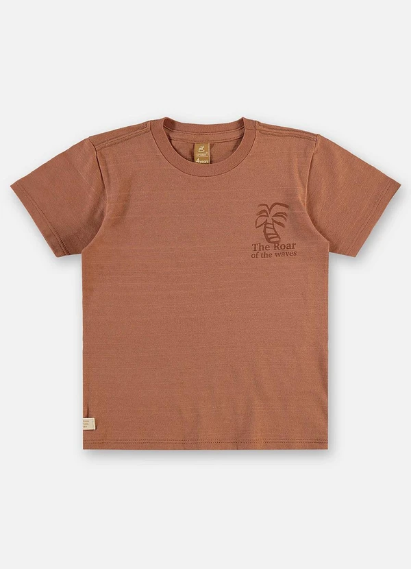 Up Baby - Conjunto Infantil Camiseta e Short Marrom 3