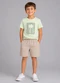 Rovi Kids - Conjunto Camiseta com Bermuda Infantil  Amarelo - variação: Verde Claro