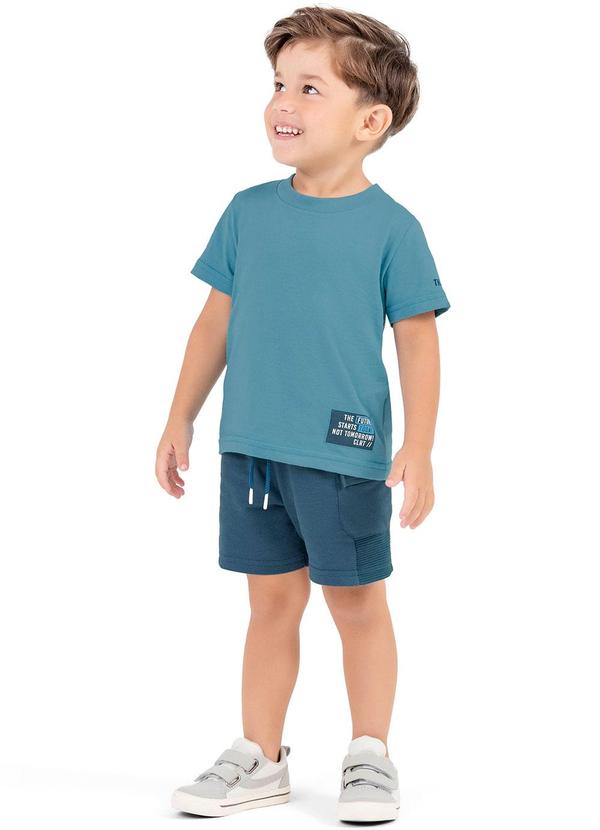Colorittá - Conjunto Infantil  com Bermuda Colorittá Azul