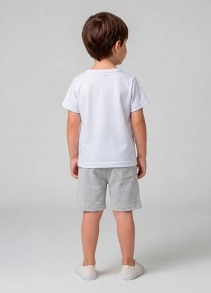 Select - Conjunto Infantil com Estampa Localizada Branco - SELECT