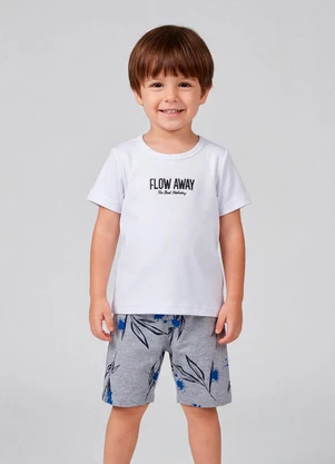 Select - Conjunto Infantil com Estampa Localizada Cinza - SELECT
