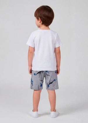 Select - Conjunto Infantil com Estampa Localizada Cinza - SELECT