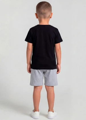 Select - Conjunto Infantil com Estampa Localizada Preto - SELECT
