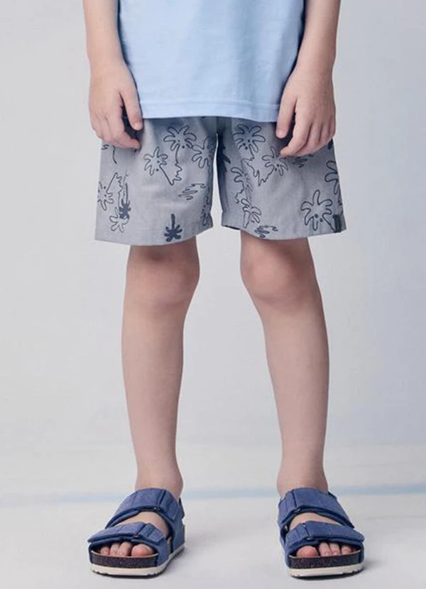 Youccie - Conjunto Infantil com Estampa Tropical Azul 4