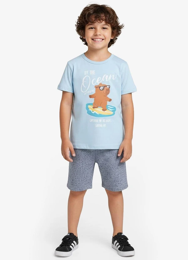 Select - Conjunto Infantil Curto Verão Menino Azul